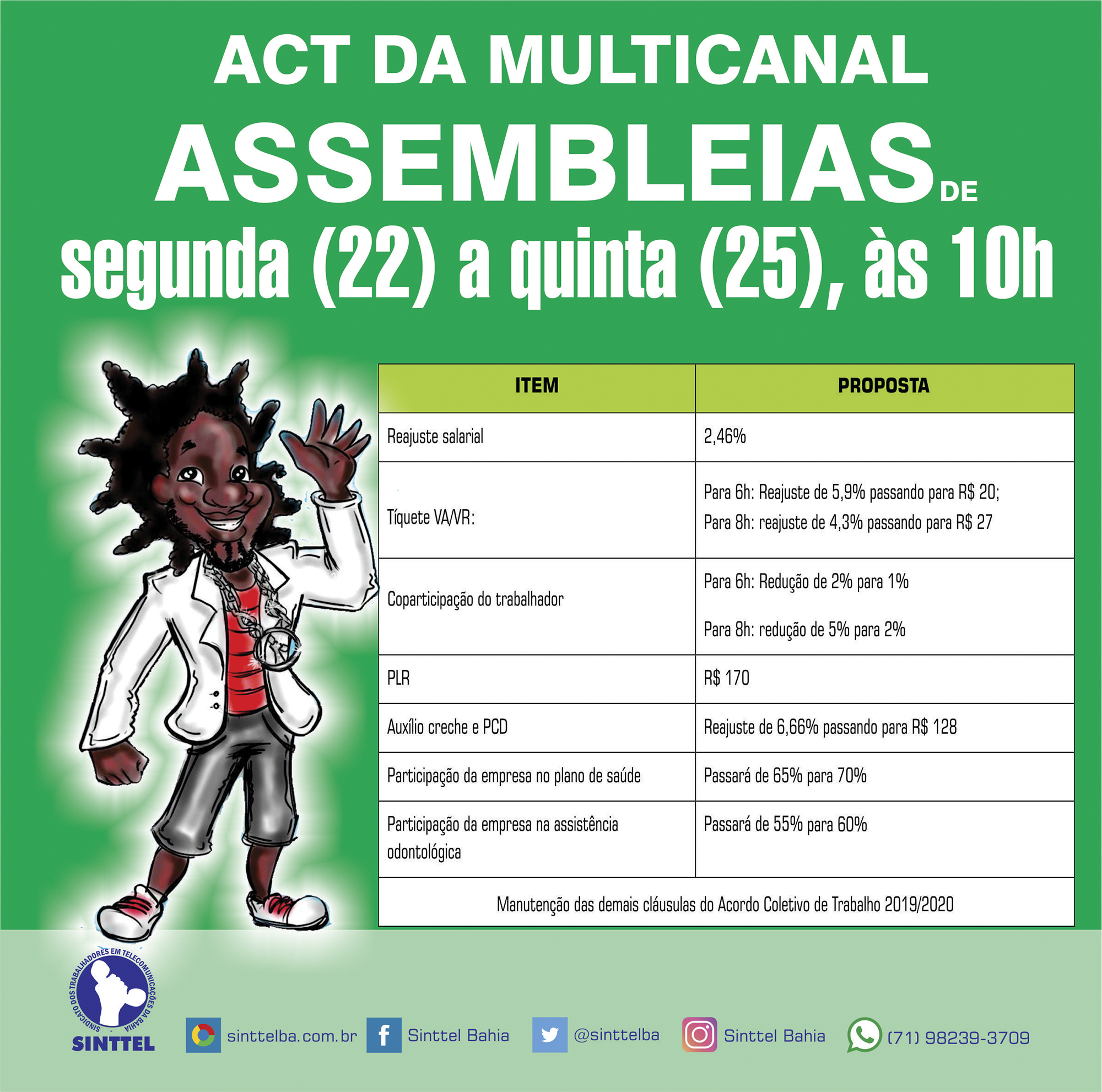 Assembleias da Multicanal serão realizadas de 22 a 25 de junho